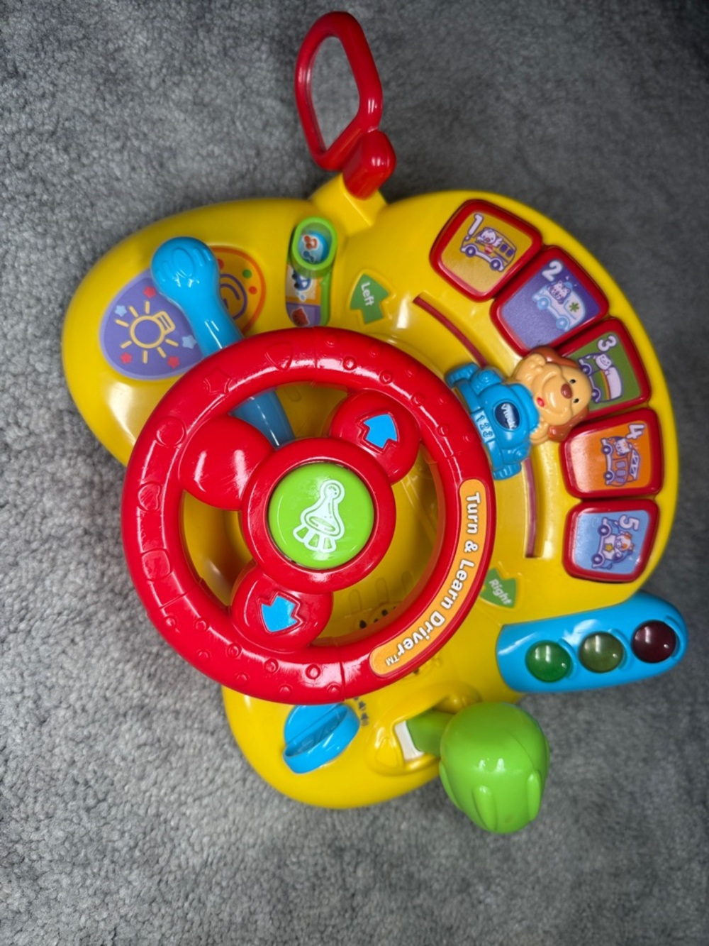 Fisher-Price Red, Yellow & Green Interactive Steering Wheel Toy